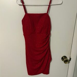 Elegant Red Sleeveless Dress